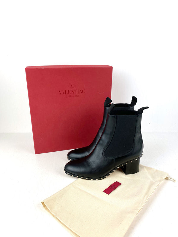 Valentino Støvler sorte - Str 39 - (Nypris 7.500 kr)