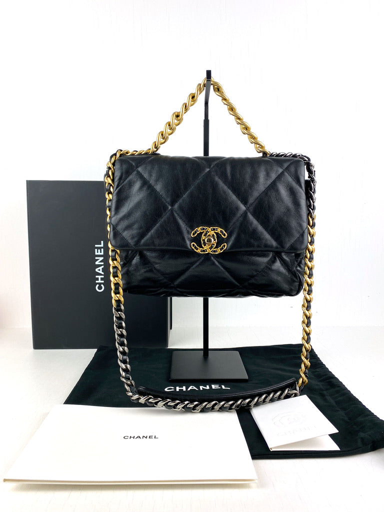 Chanel 19 Large Handbag/Crossbody Taske - (Nypris 52.420 kr)