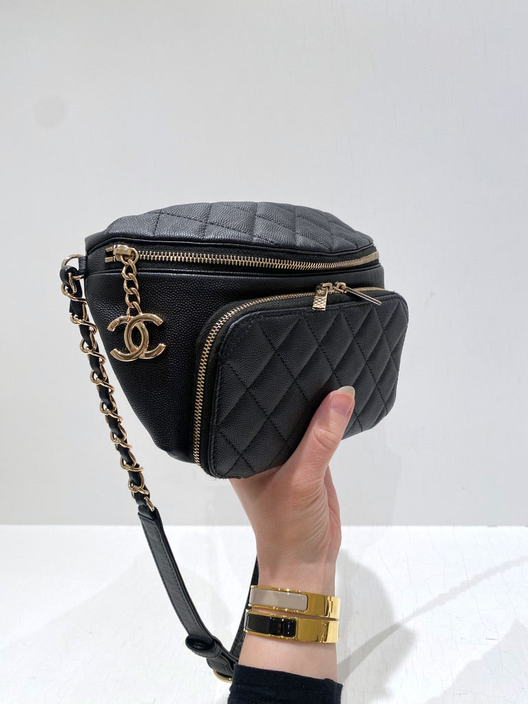 Chanel Beltbag - Sort Med Guldhardware