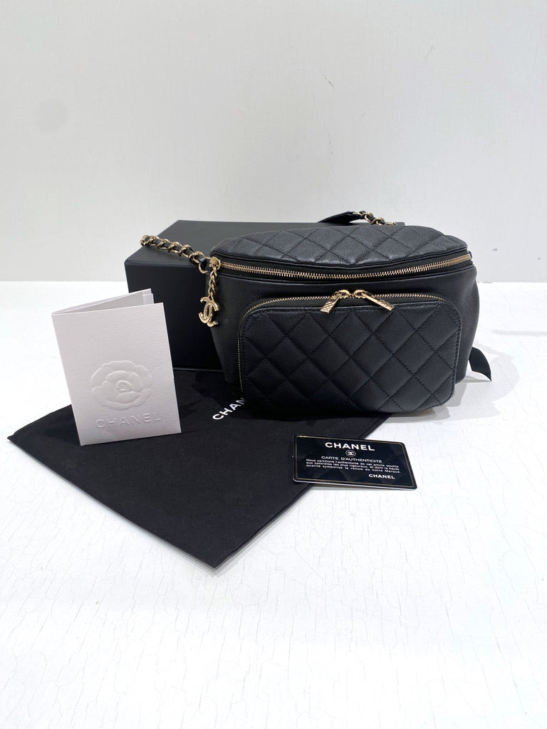 Chanel Beltbag - Sort Med Guldhardware