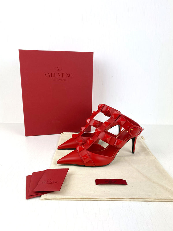 Valentino Ankle Strap/Sling Back - Str 36,5 - (Nypris 7.150 kr)