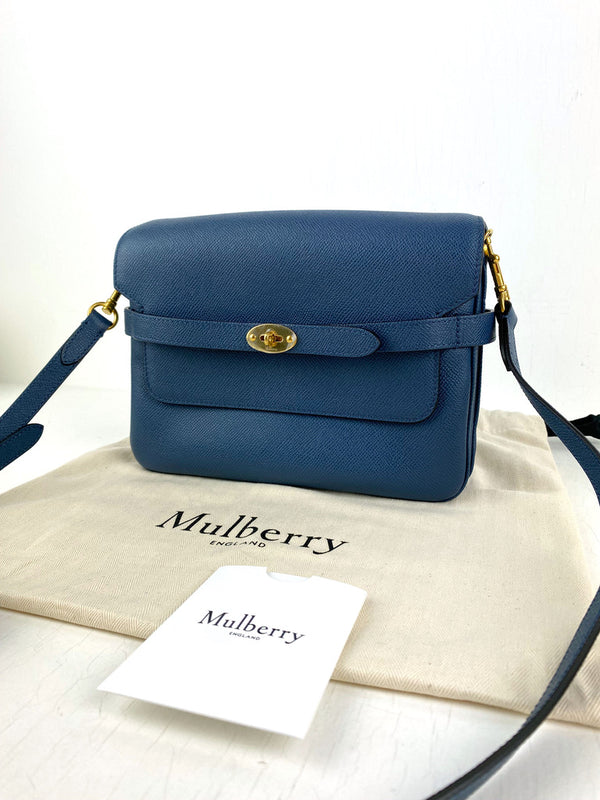 Mulberry Belted Bayswater Satchel Small - Blå - (Nypris 7.900 kr)