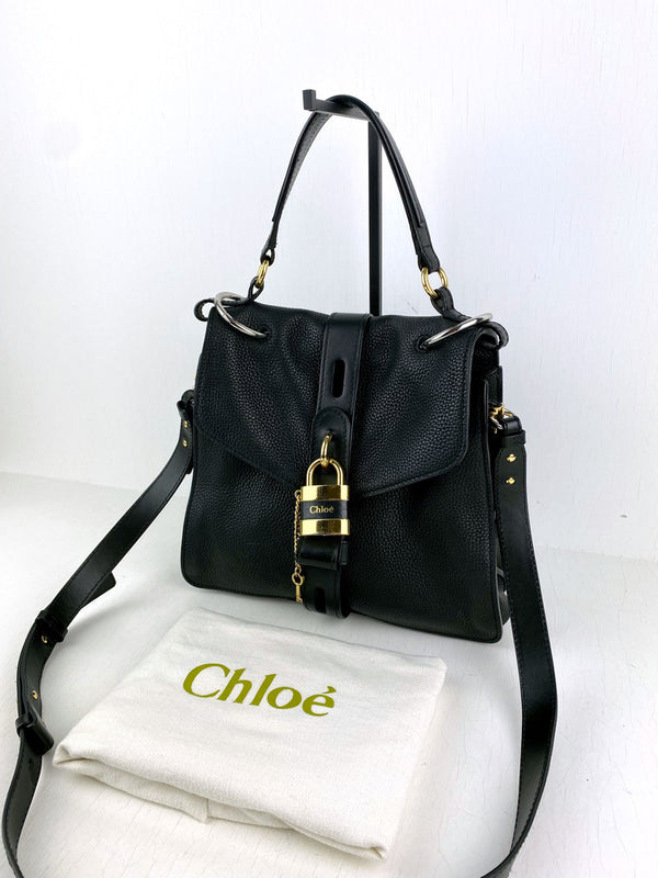 Chloè Aby Day Bag/Taske - Sort med guldhardware