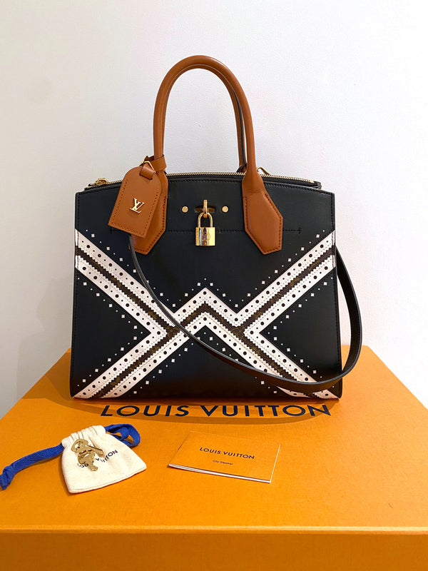 Louis Vuitton City Steamer MM - Show Piece Bag - (Nypris ca 41.000 kr) - Limited Edition. Sjældent udbudt til salg!!!