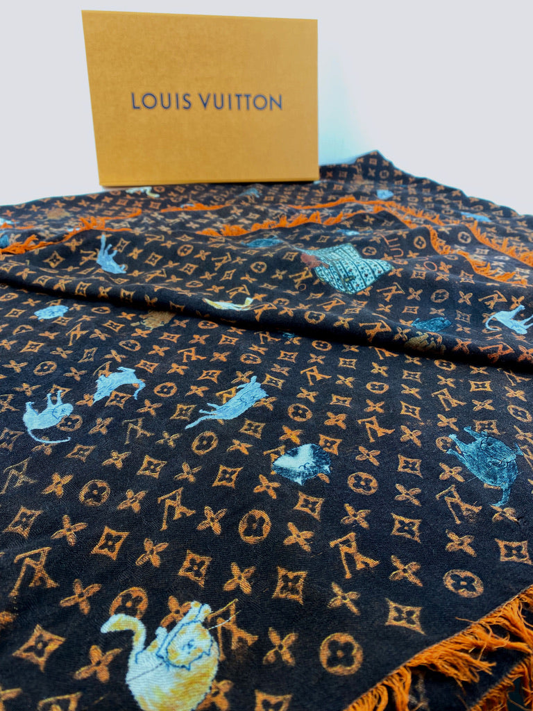 Louis Vuitton - Stort Tørklæde - Limited Edition.  (Nypris 4.550 kr)