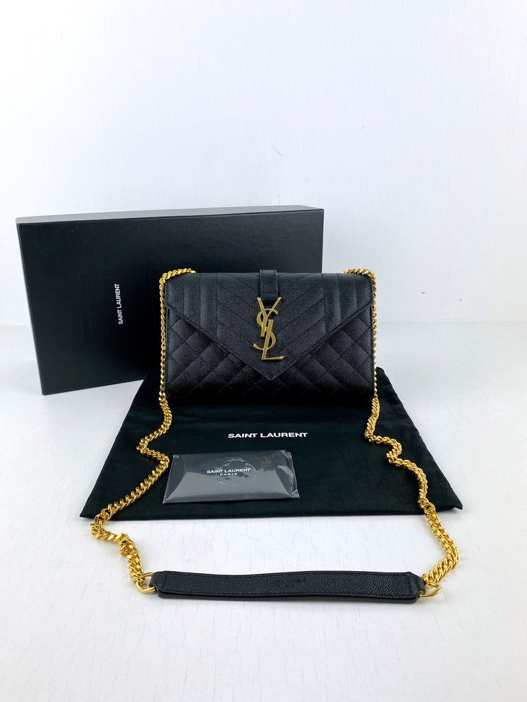 Saint Laurent - ENVELOPE SMALL IN QUILTED - (Nypris 16.158 kr/2.165 Euro)