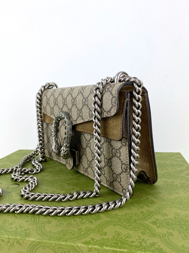 Gucci Dionysus GG Small Shoulder Bag - Med Sten På Spændet - (Nypris ca 18.650 kr/ 2.500 Euro)