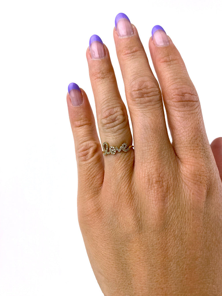 Sydney Evan Love Ring - Ring I Guld Med Diamanter -  Str 49 - (Nypris 7.636 kr)