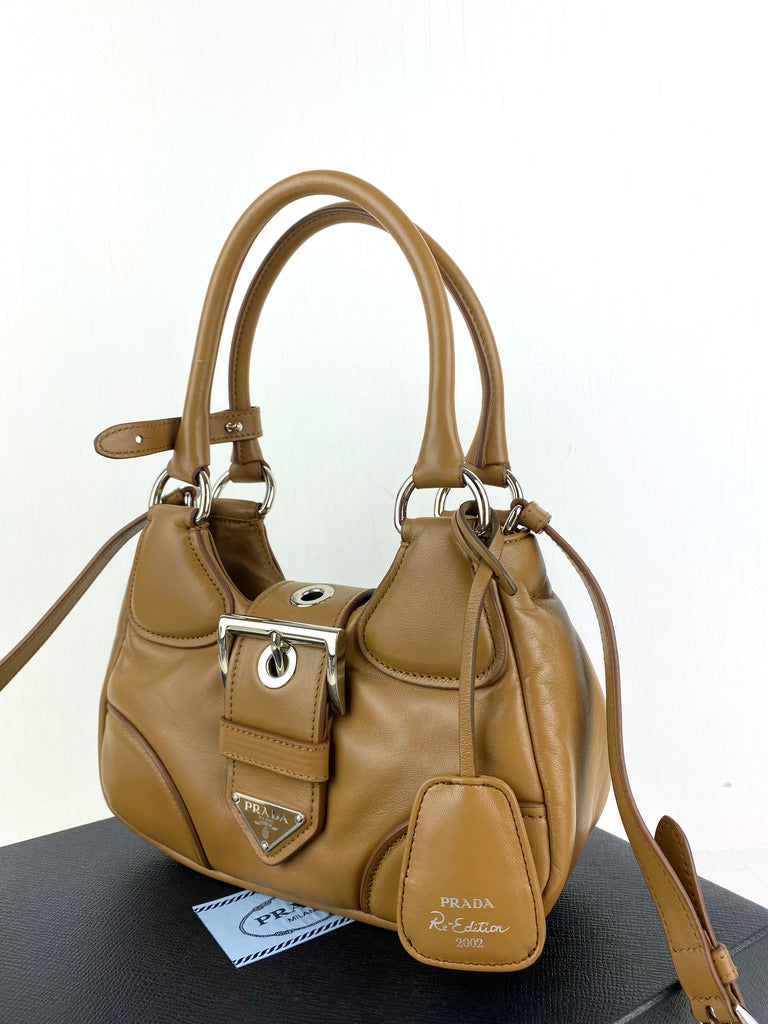 Prada Moon Padded Nappa-Leather Bag - (Nypris 15.800 kr) - Købt i 2023!