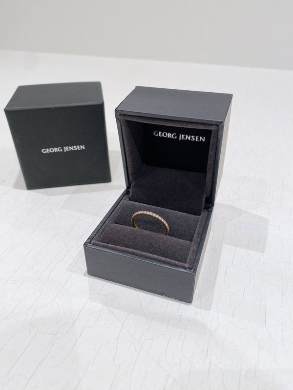 Georg Jensen Aurora Ring - Guld Med Diamanter - Str 53 - (Nypris 17.500 kr)