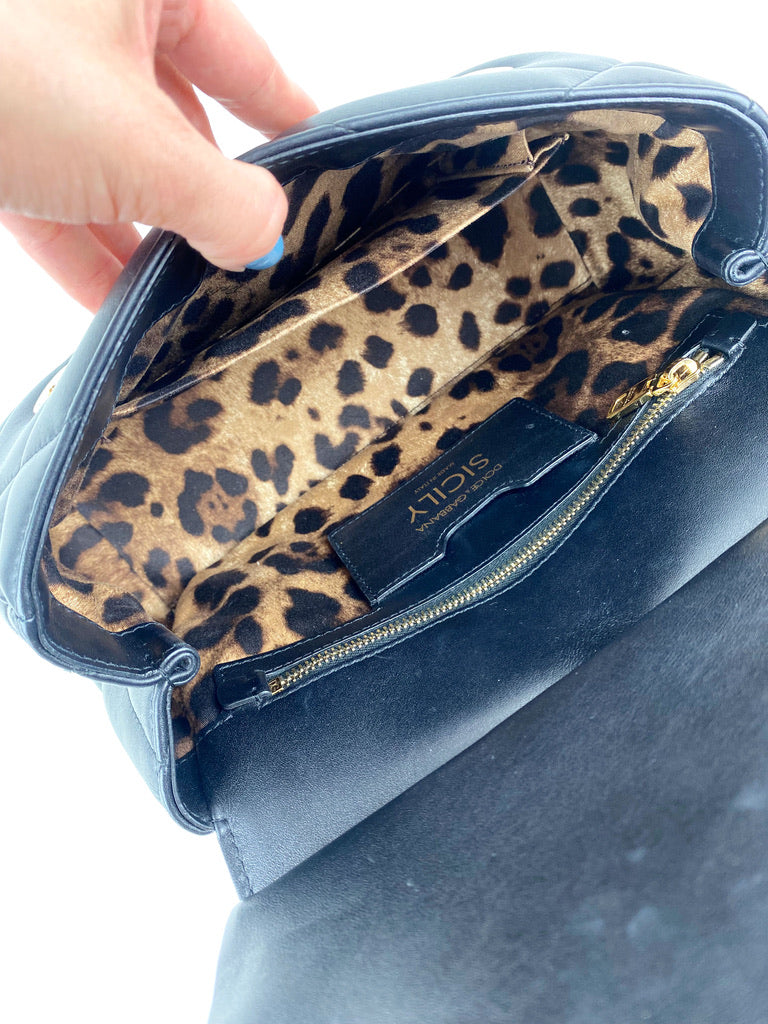 Dolce&Gabbana Medium Sicily Bag/taske - Sort - (Nypris 10.000 kr/1.350 Euro)
