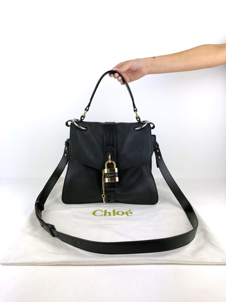 Chloè Aby Day Bag/Taske - Sort med guldhardware