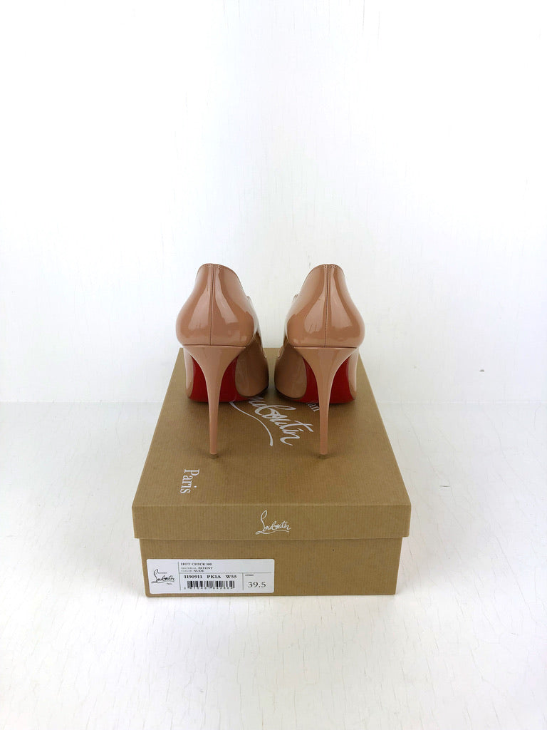 Christian Louboutin - Hot Chic 100 Patent Nude - Str 39,5