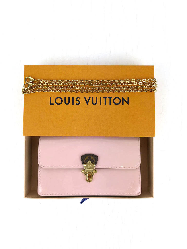 Louis Vuitton Cherrywood Chain Wallet Taske - Lyserød