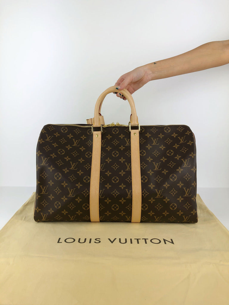 Louis Vuitton Keepal 45 Monogram Weekend Taske