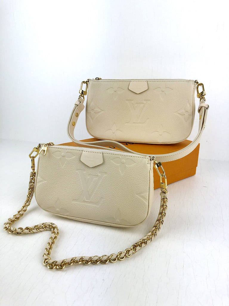 Louis Vuitton Multi Pochette Accessories Taske - Creme