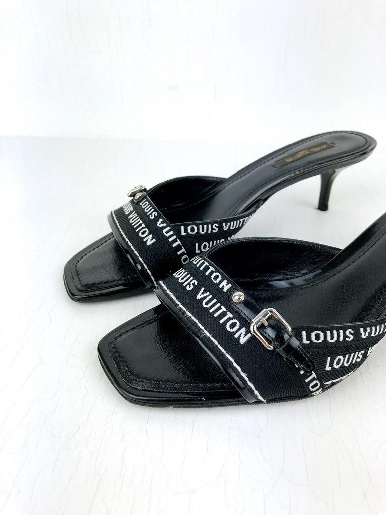 Louis Vuitton Sandaler Med Lille Hæl - Str 37
