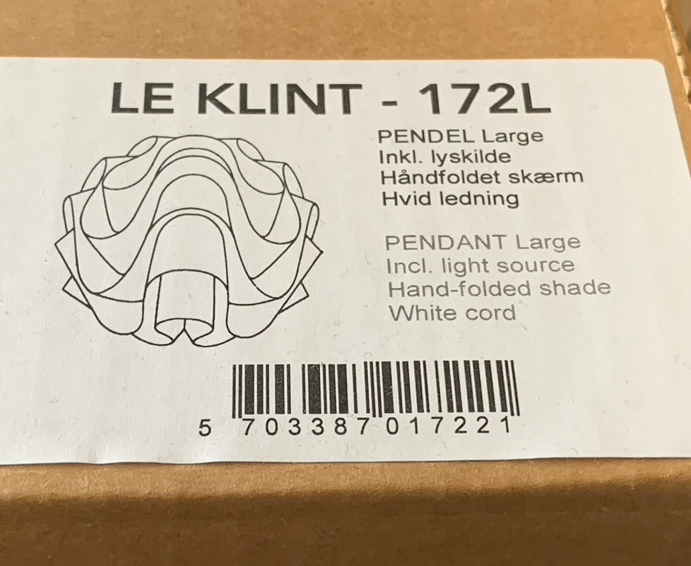Le Klint - 172L Pendel Large - 2 Stk Haves! Sælges Enkeltvis :-)