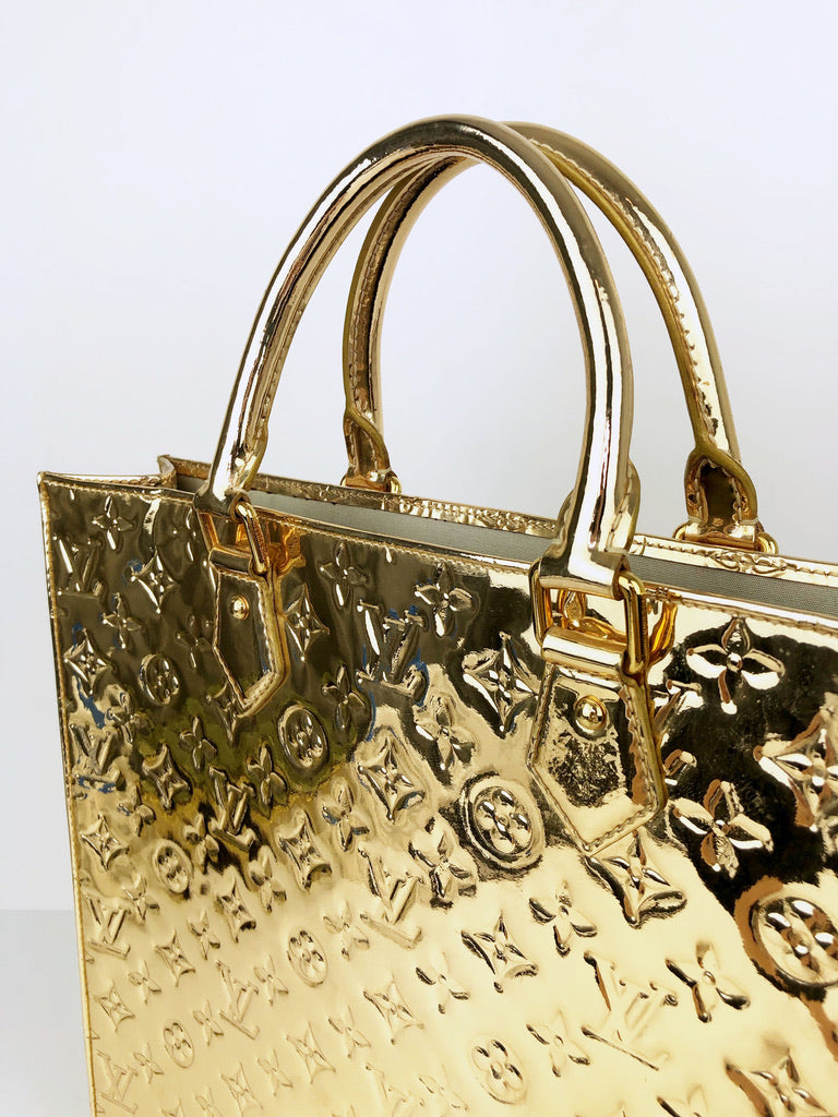 Louis Vuitton Sac Plat Gold Monogram Miroir Bag/Taske