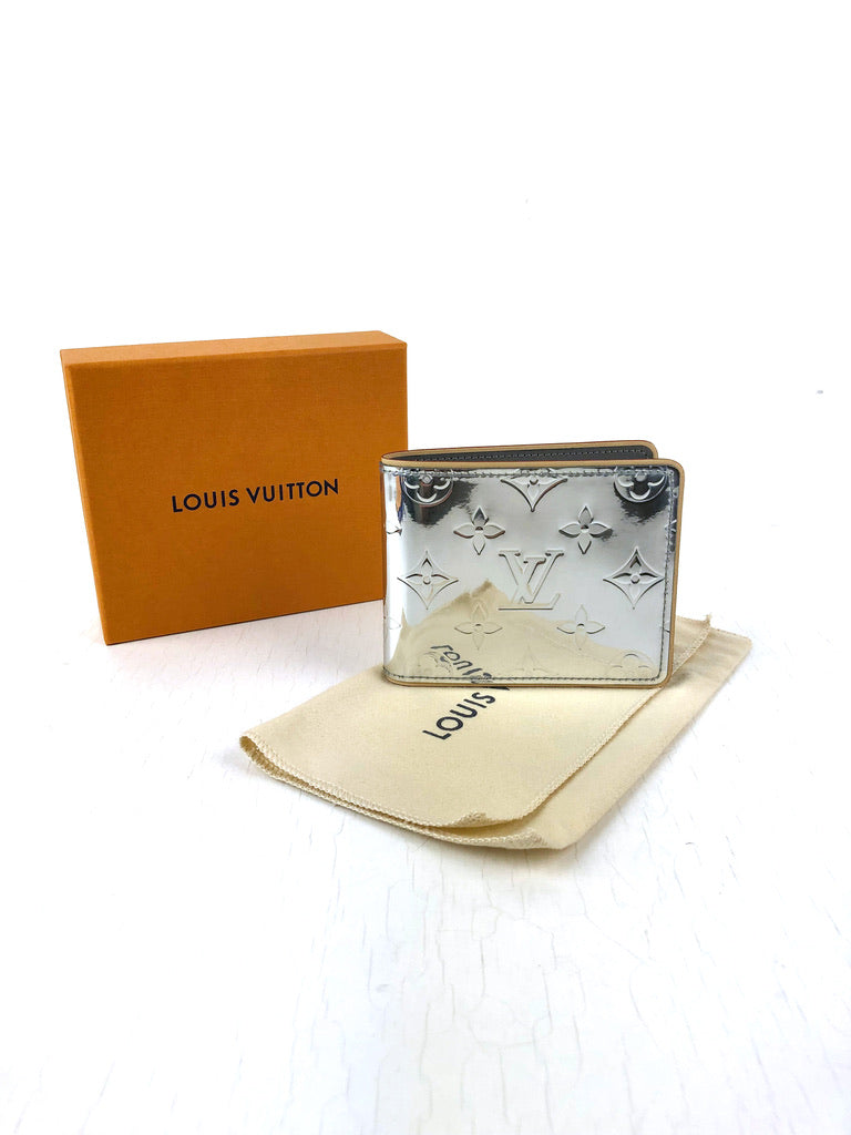 Louis Vuitton - Portefeuille Slender Monogram Mirror Silver Wallet