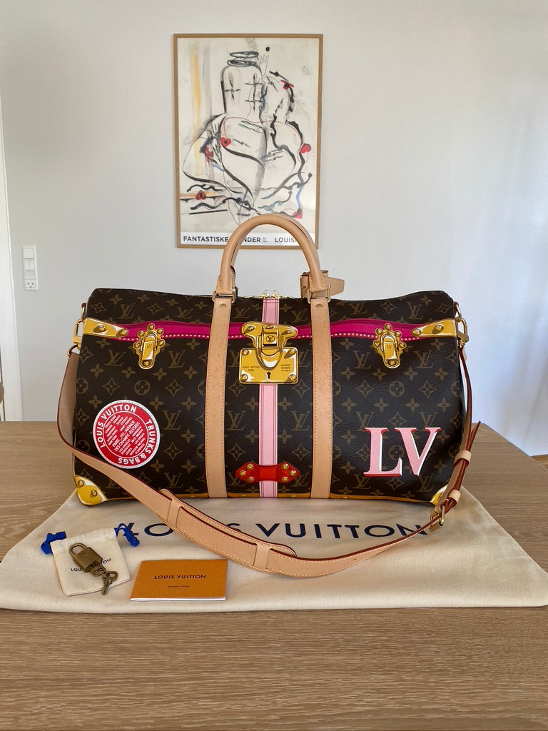Louis Vuitton Keepal Bandouliere 50 Summer Trunk  Monogram Canvas Bag - Limited Edition