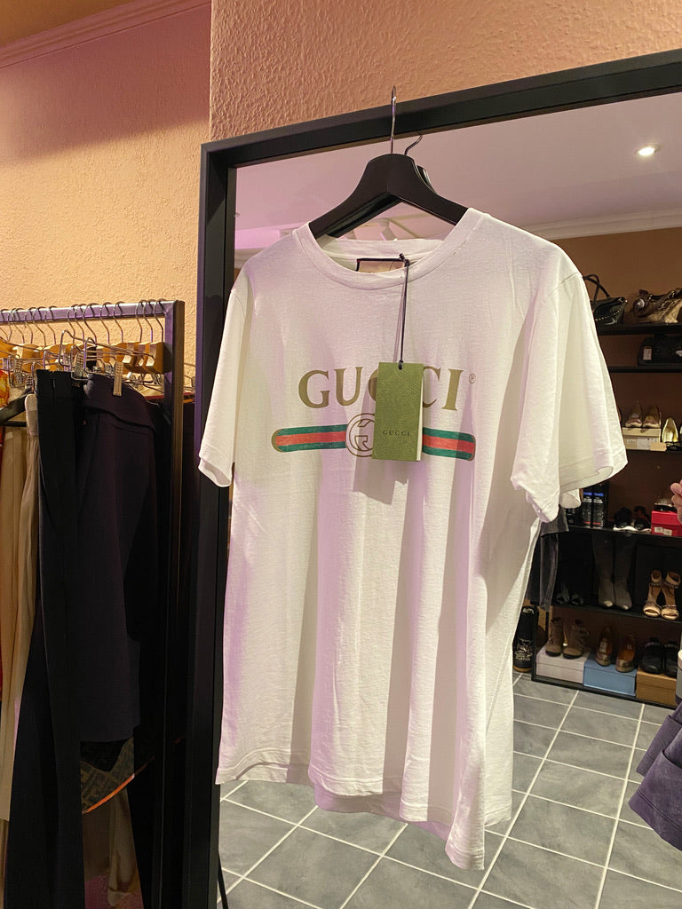 Gucci T-Shirt - Stor i størrelsen! - Str XXS