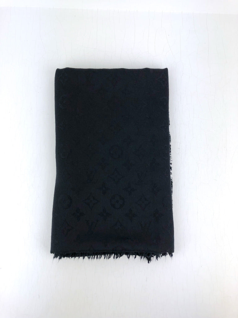 Louis Vuitton Monogram Shawl/stort tørklæde - Sort