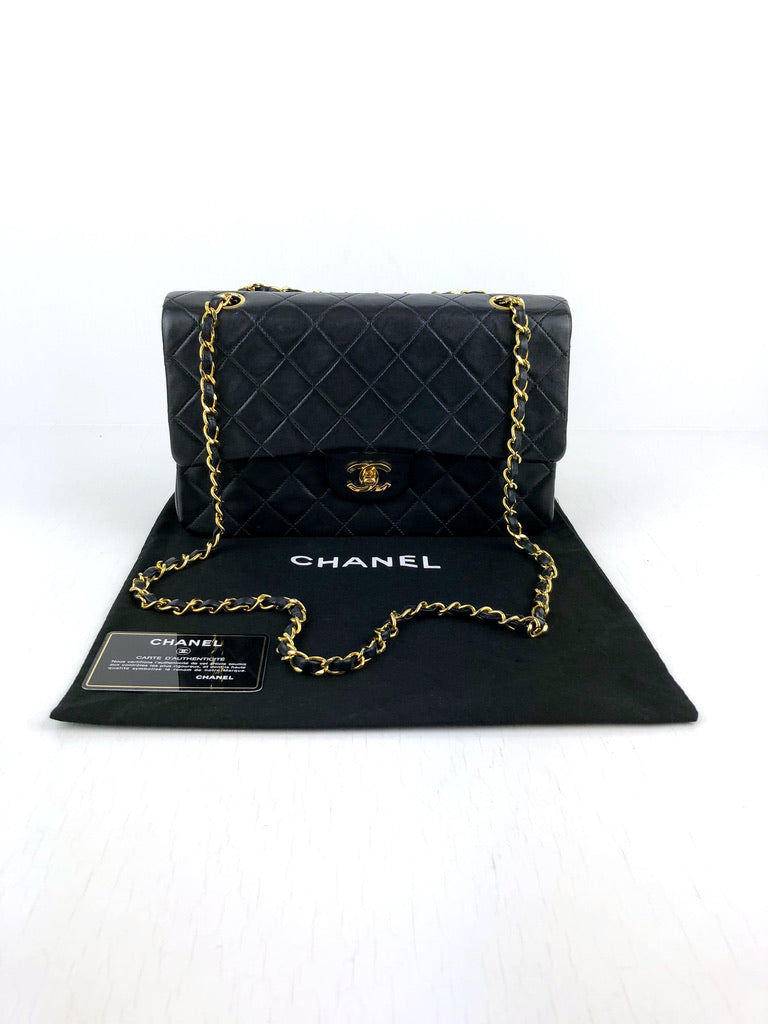 Chanel Classic Flap Medium - Sort Med Guldhardware