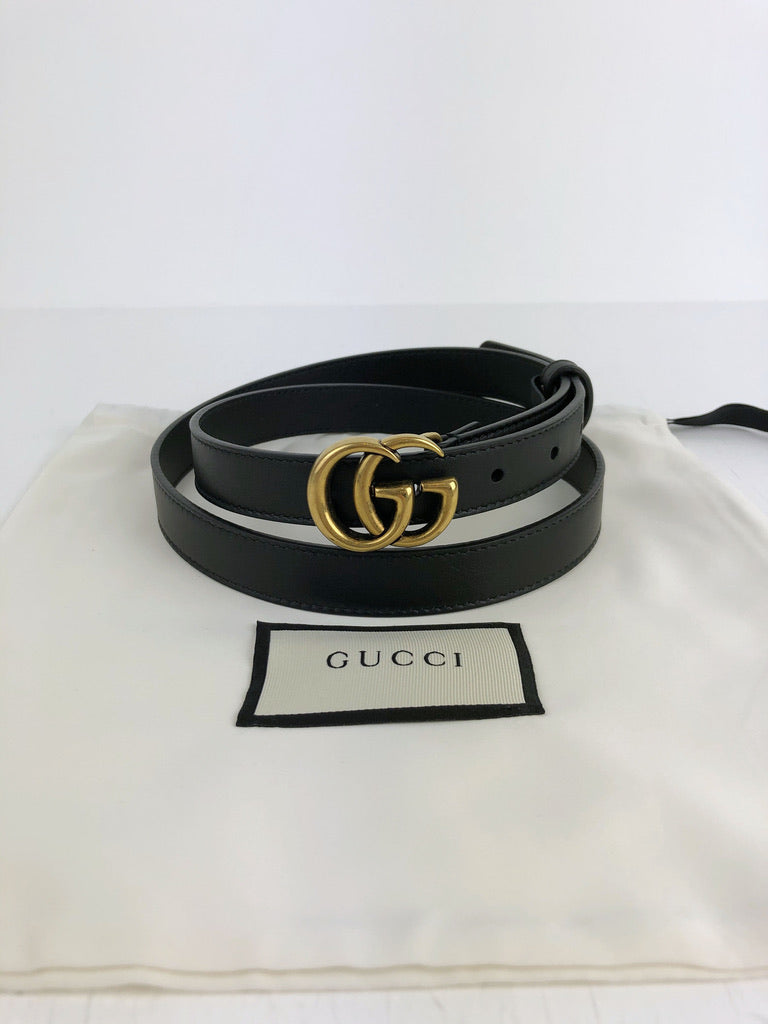 Gucci Marmont Smalt bælte - Str 90