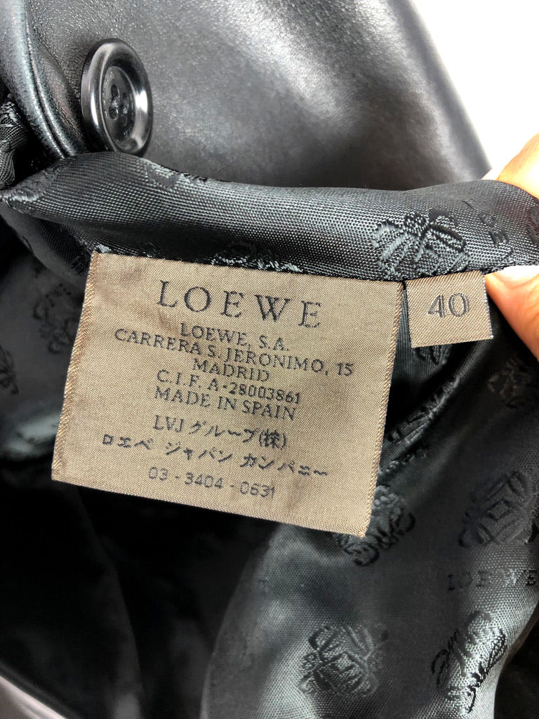 Loewe Læder blazer - Str 40 (Lille i størrelsen)