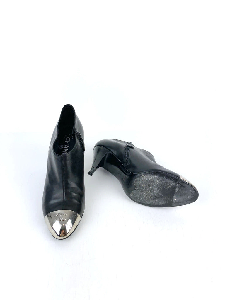 Chanel Korte Støvler med hæl - Str 38,5