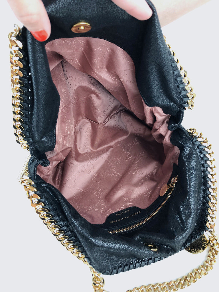 Stella McCartney Tote Bag - Sort med guldhardware