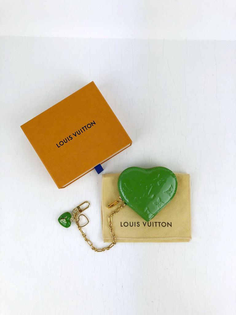 Louis Vuitton Grønt Hjerte/Taskesmykke