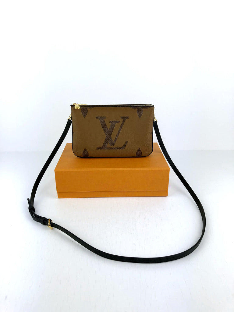 Louis Vuitton Double Zip Pochette Taske - Monogram Canvas