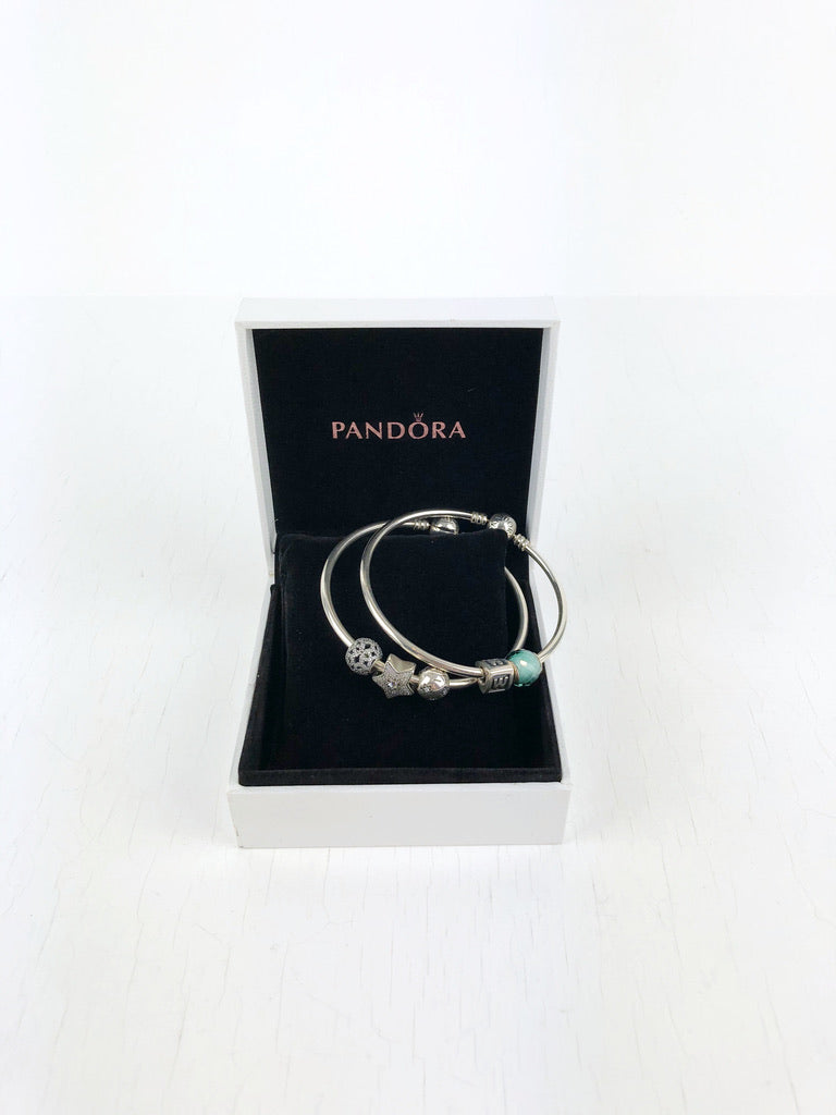 Pandora Armbånd 2 Stk med Charms