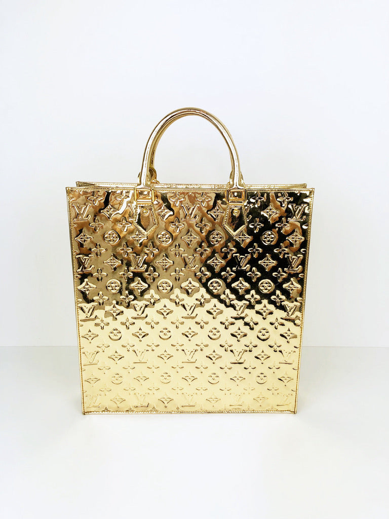 Louis Vuitton Sac Plat Gold Monogram Miroir Bag/Taske