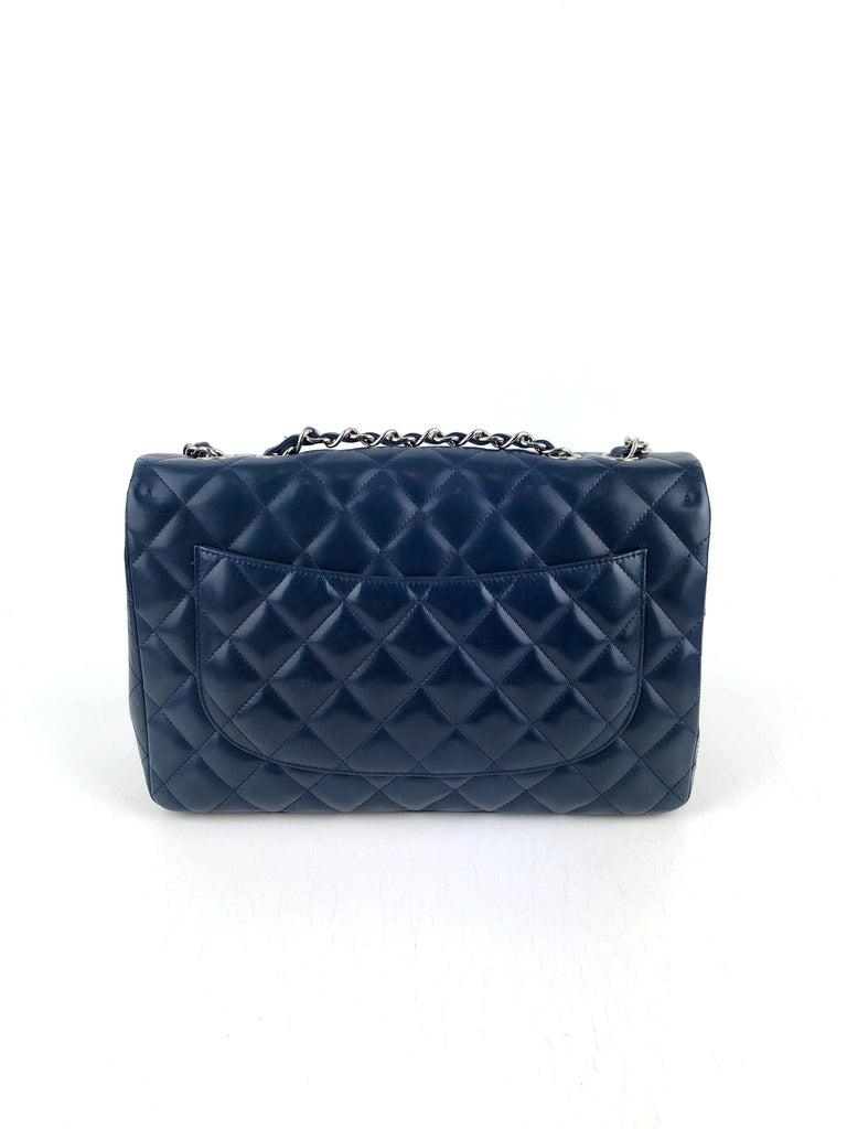 Chanel Large Flap Bag/Taske - Blå