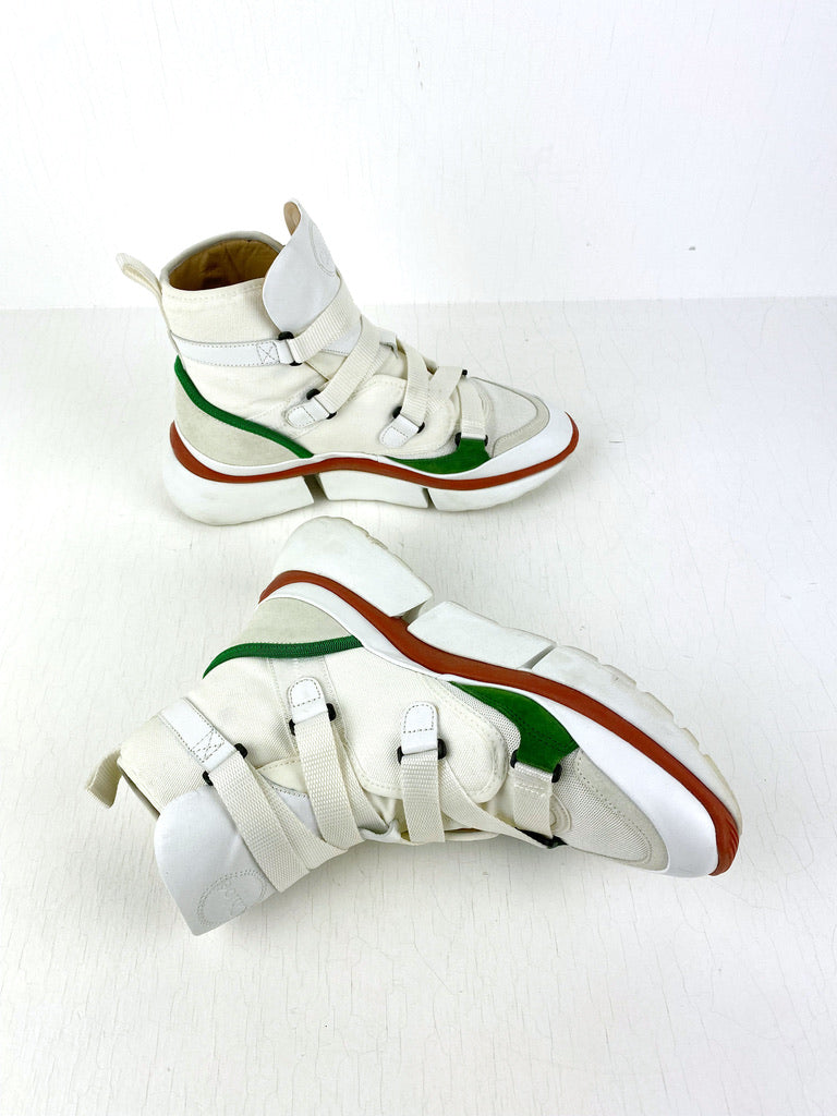 Chloé Sonnie High-Top Sneakers - Str 38 - (Nypris ca 3.800 kr)
