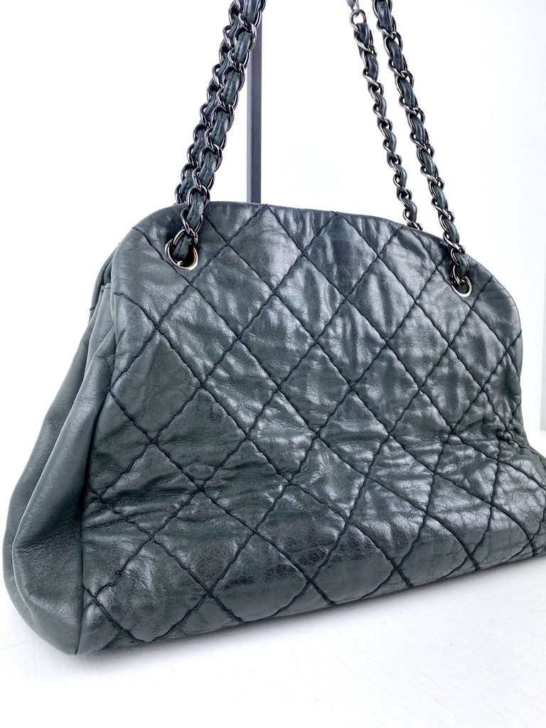 Chanel Mademoiselle Bowling Bag - Mørkegrå