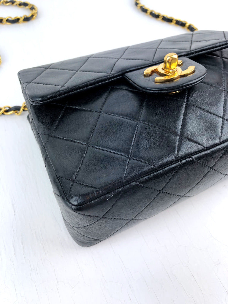 Chanel Mini Flap Bag - Sort Med Guldhardware