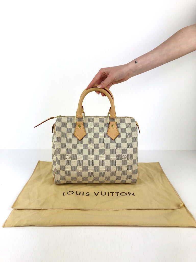 Louis Vuitton Damier Azur Speedy 25 Taske