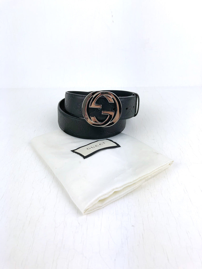 Gucci Signature leather belt - Str 90