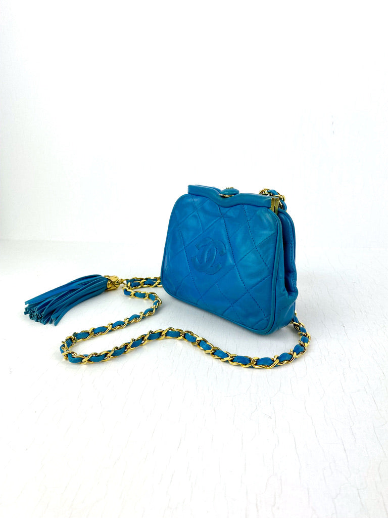 Chanel Vintage Taske - Blå