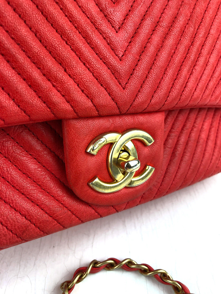 Chanel Cruise Medium Chevron Flap Bag