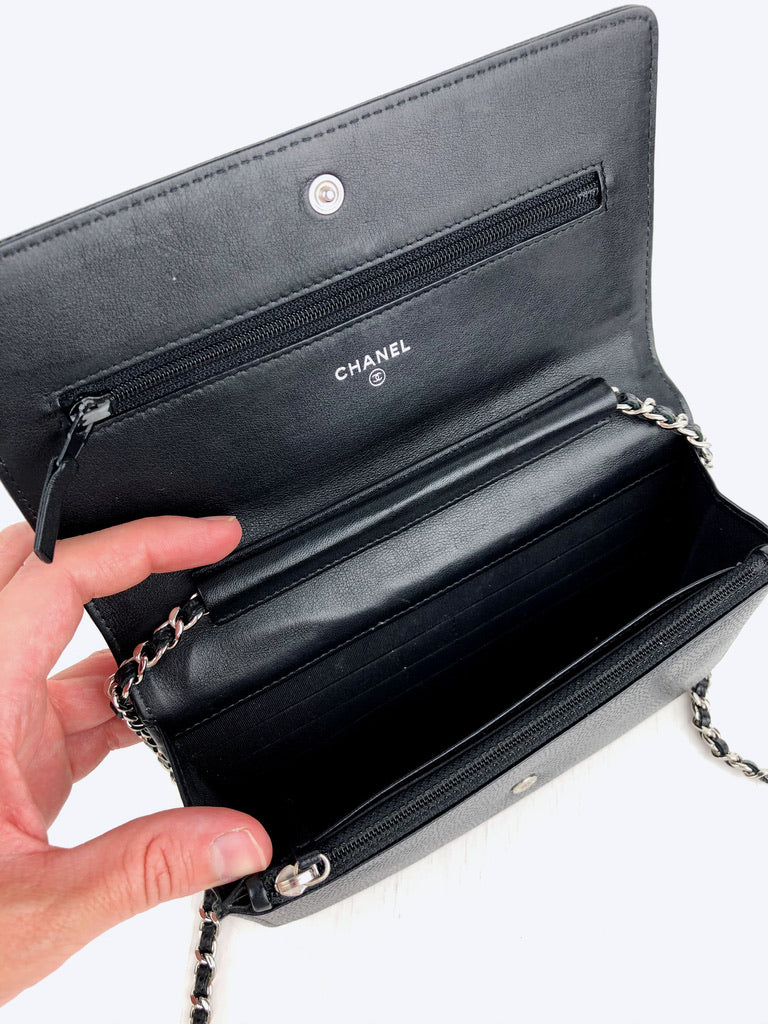 Chanel Wallet On Chain - Sort Caviar