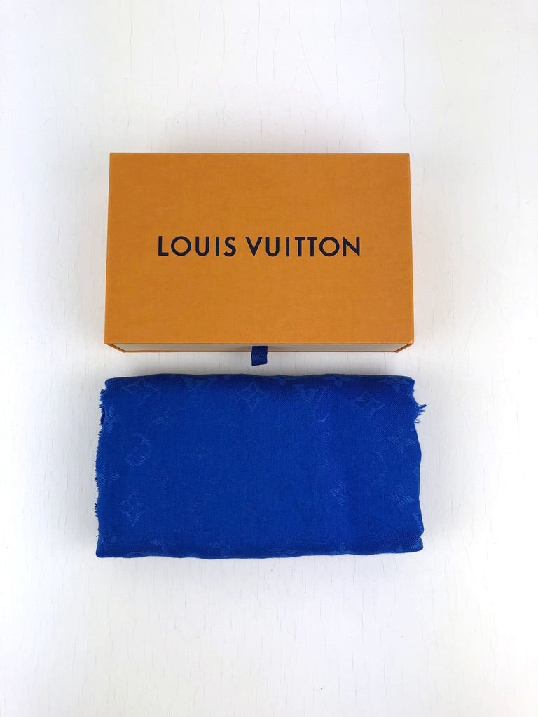 Louis Vuitton Stort Tørklæde/Shawl - Blåt