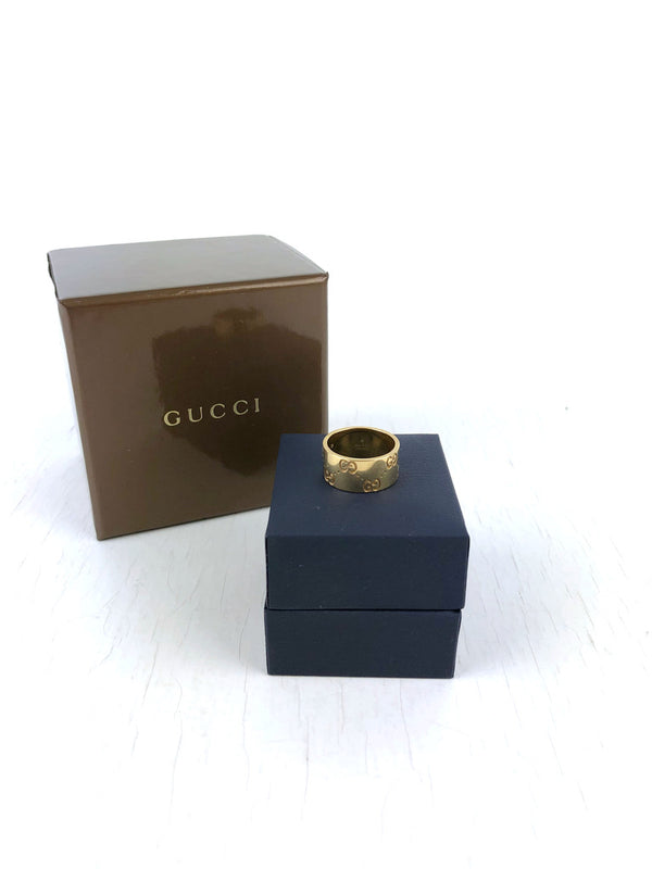 Gucci Bred Icon Ring 18 Karat Guld - Passer ca str 51/52
