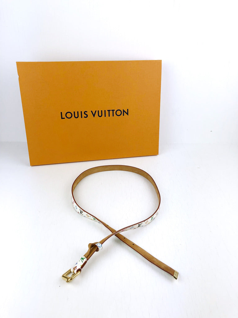 Louis Vuitton Multicolor Smalt Bælte - Str 90