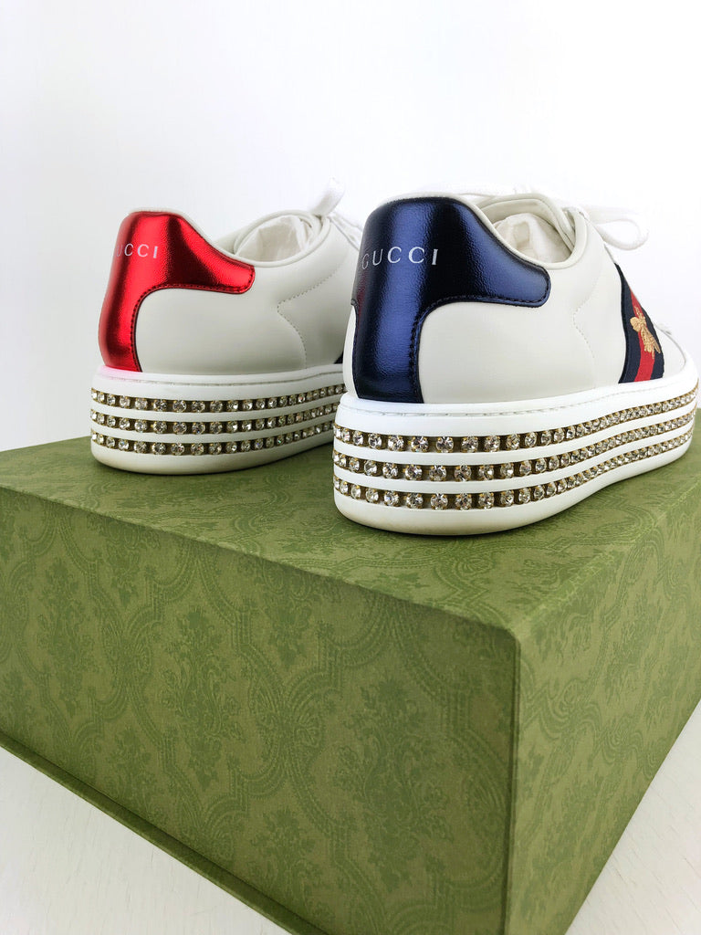Gucci Ace Crystals Limited Edition Sneakers - Passer Ca Str 39,5