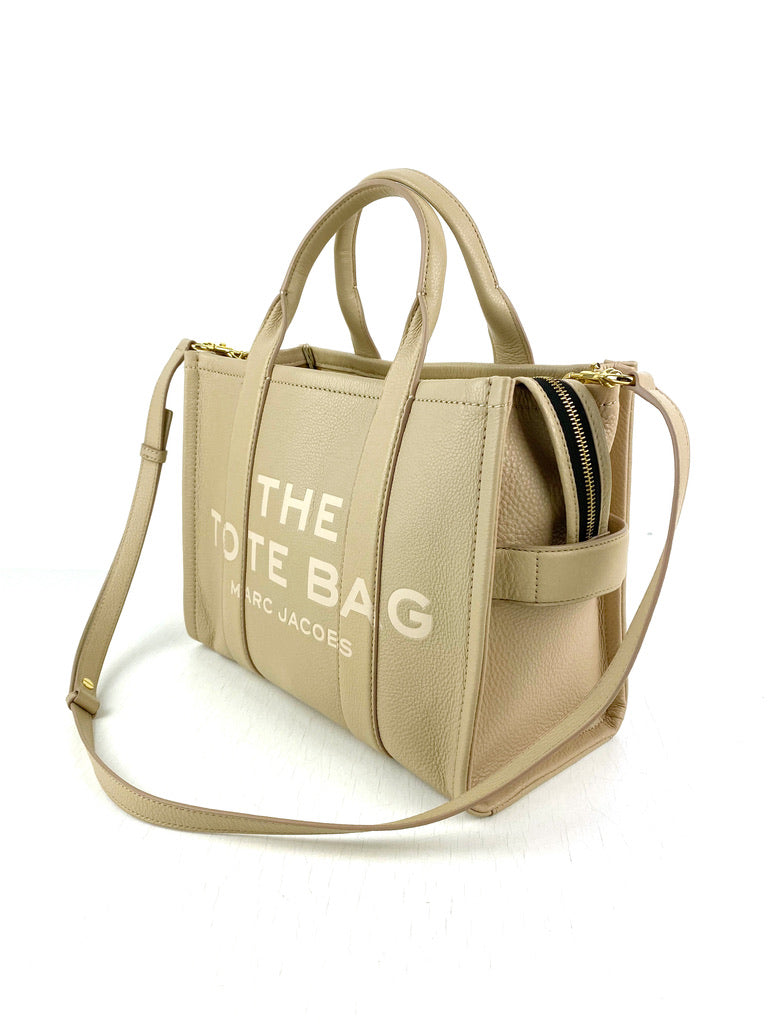 Marc Jacobs - Small Traveler Tote-  Beige Leather